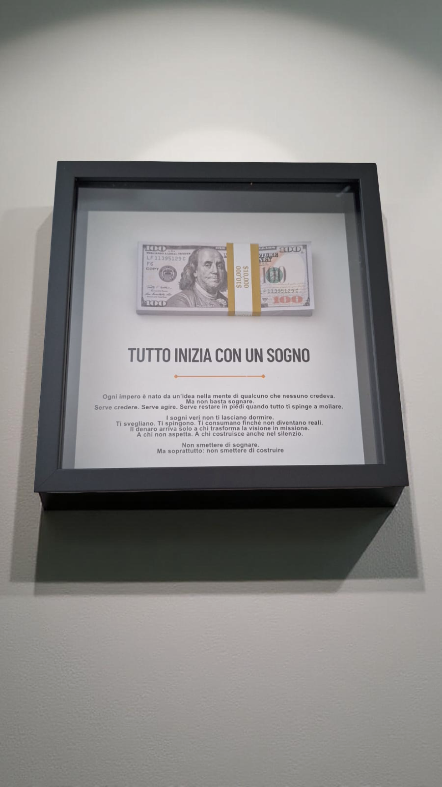 Tutto inizia con un sogno